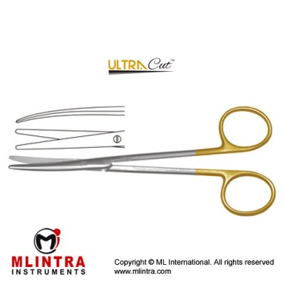 UltraCut™ TC Metzenbaum-Lahey Dissecting Scissor - Slender Pattern Curved Stainless Steel, 23 cm - 9"